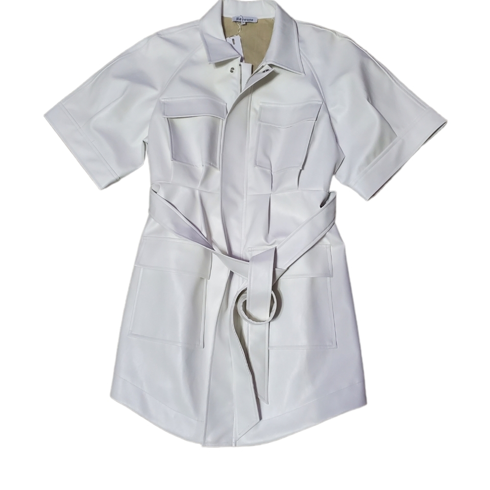 Reveuse faux leather dress